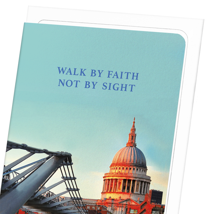 FAITH NOT BY SIGHT: Photo Greeting Card