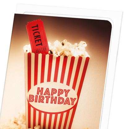 HAPPY BIRTHDAY POPCORN: Photo Greeting Card