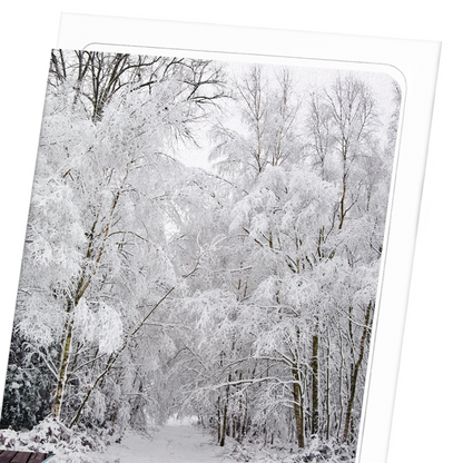 LITERARY WINTER WONDERLAND: Photo Greeting Card