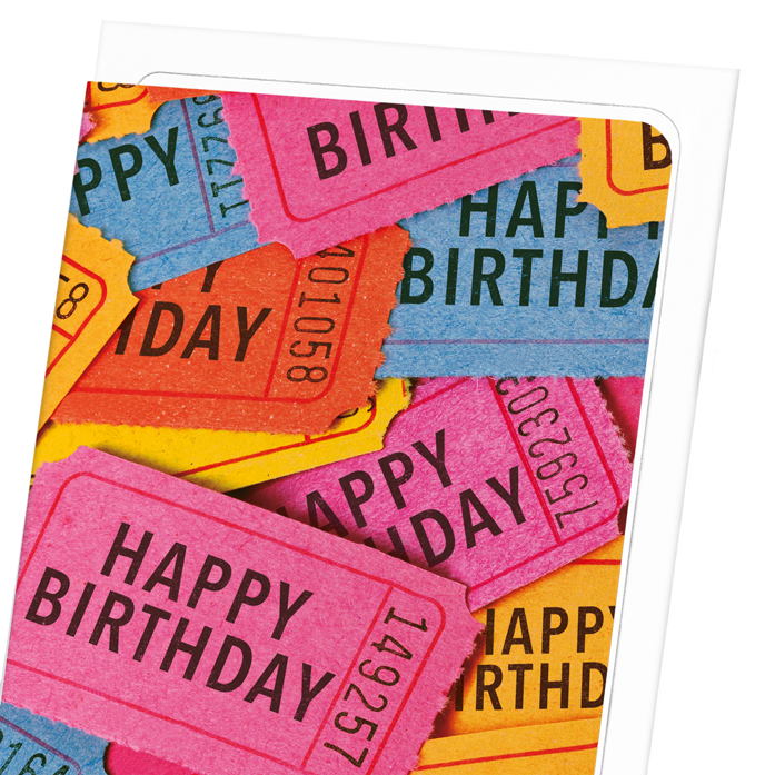 TICKETS OF BIRTHDAY WISHES: Photo Greeting Card