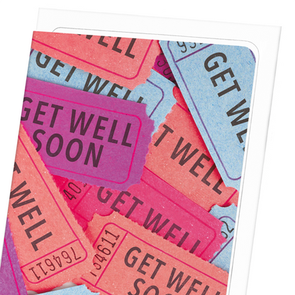 TICKETS OF GET WELL: Photo Greeting Card