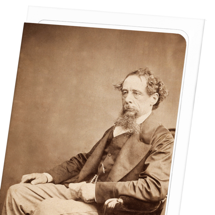 PORTRAIT OF CHARLES DICKENS (C. 1860): Photo Greeting Card