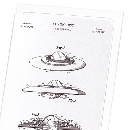 PATENT OF FLYING DISC (1980): Patent Greeting Card