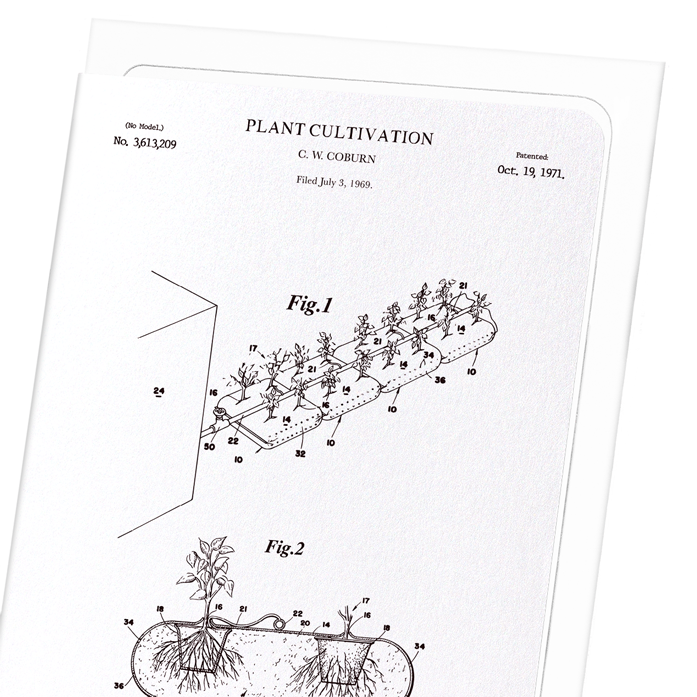PATENT OF PLANT CULTIVATION (1971): Patent Greeting Card
