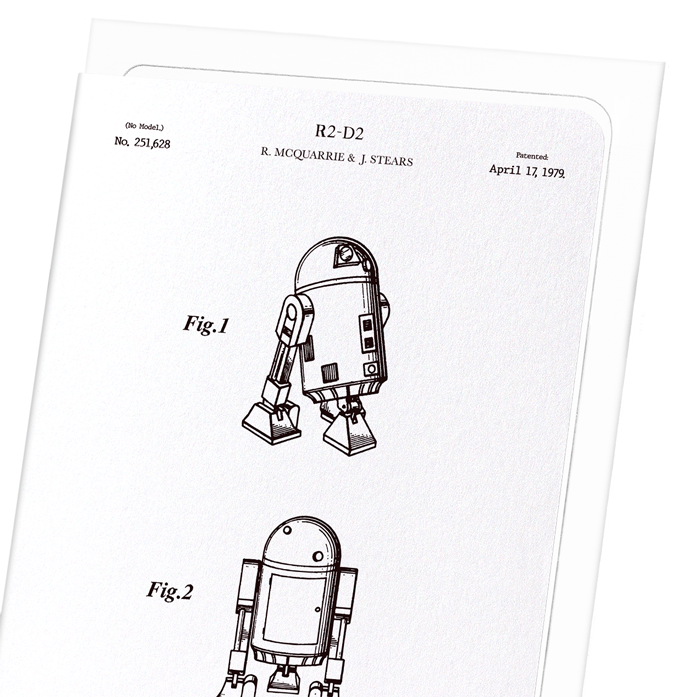 PATENT OF R2-D2 (1979): Patent Greeting Card