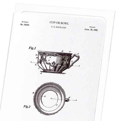 PATENT OF CUP OR BOWL (1898): Patent Greeting Card