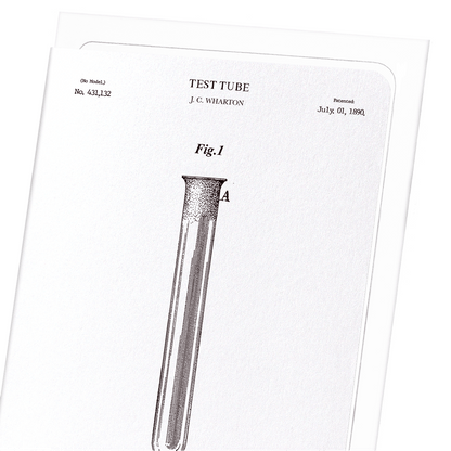PATENT OF TEST TUBE (1890): Patent Greeting Card