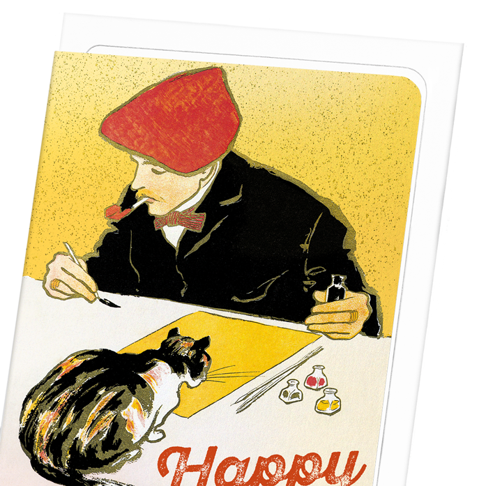 BIRTHDAY ARTIST: Vintage Greeting Card
