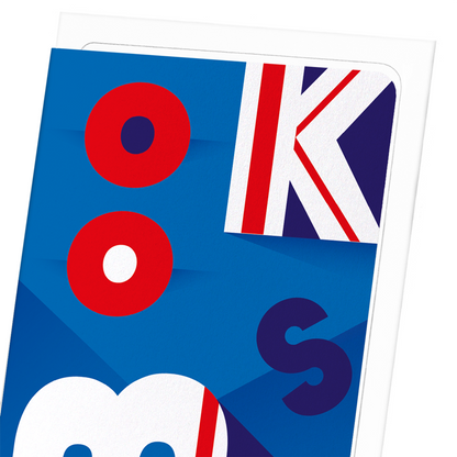 UNION JACK BOOKS: Modern deco Greeting Card