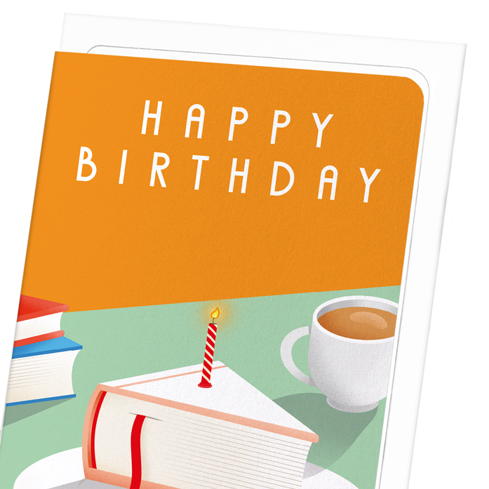 SLICE OF BIRTHDAY BOOK: Modern deco Greeting Card