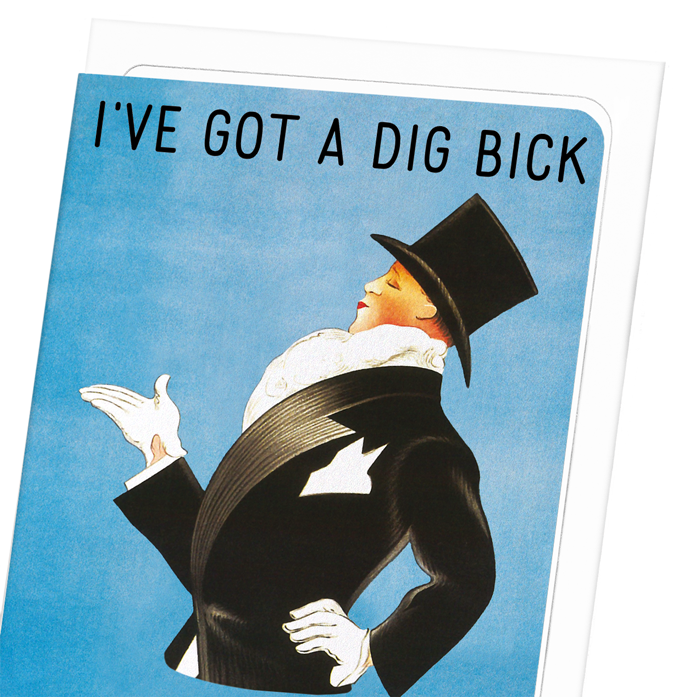 DIG BICK: Vintage Greeting Card