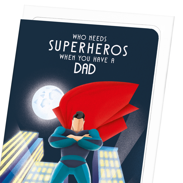 DAD SUPERHERO: Modern deco Greeting Card