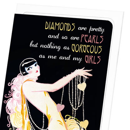 ME AND MY GIRLS: Vintage Greeting Card