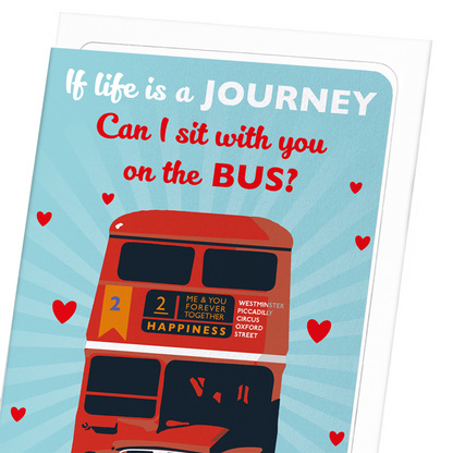 IF LIFE IS A JOURNEY: Vintage Greeting Card