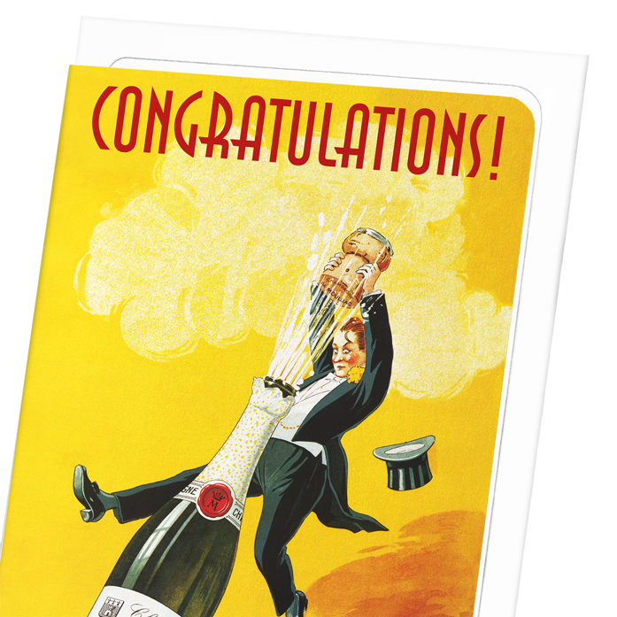 CONGRATULATIONS POP: Vintage Greeting Card