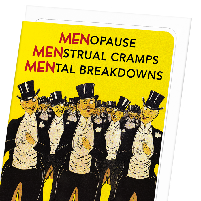WOMEN'S PROBLEMS: Vintage Greeting Card