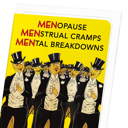 WOMEN'S PROBLEMS: Vintage Greeting Card