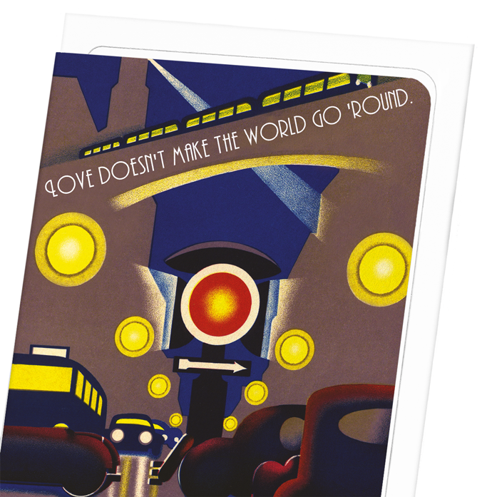 LOVE AND THE RIDE: Vintage Greeting Card