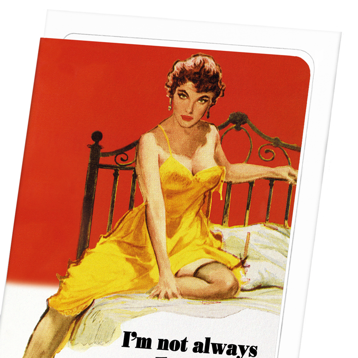 I'M NOT ALWAYS A BITCH: Vintage Greeting Card