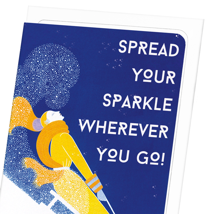 SPREAD YOUR SPARKLE: Vintage Greeting Card