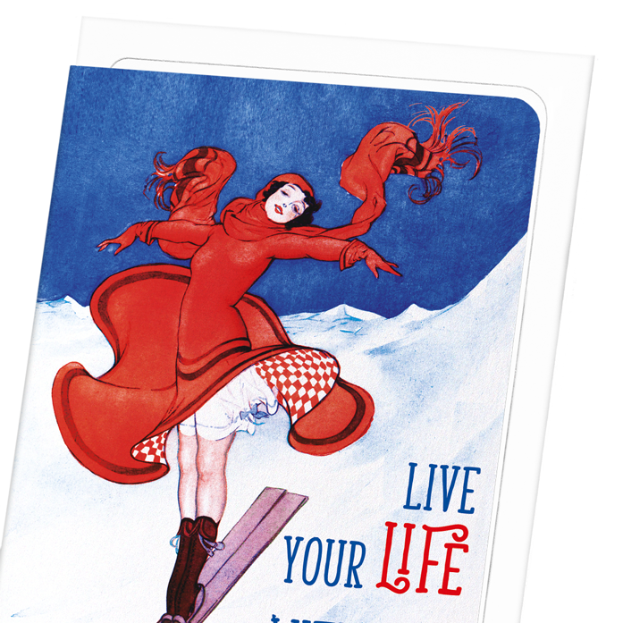 LIVE YOUR LIFE: Vintage Greeting Card
