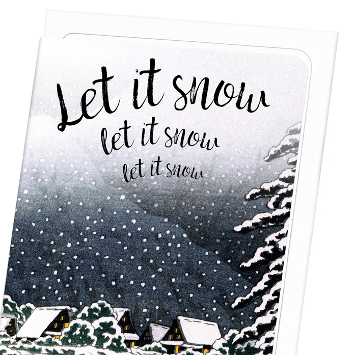 LET IT SNOW: Vintage Greeting Card
