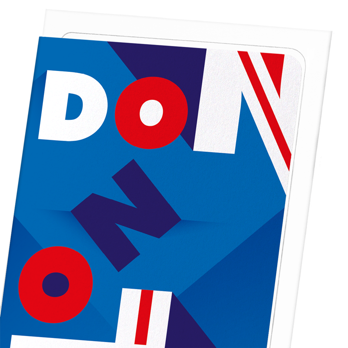 LONDON UNION JACK: Modern deco Greeting Card