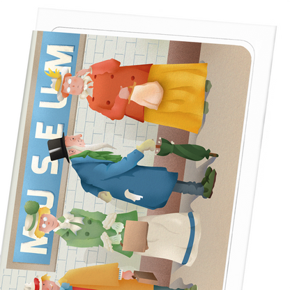MUSEUM TUBE STATION: Modern deco Greeting Card