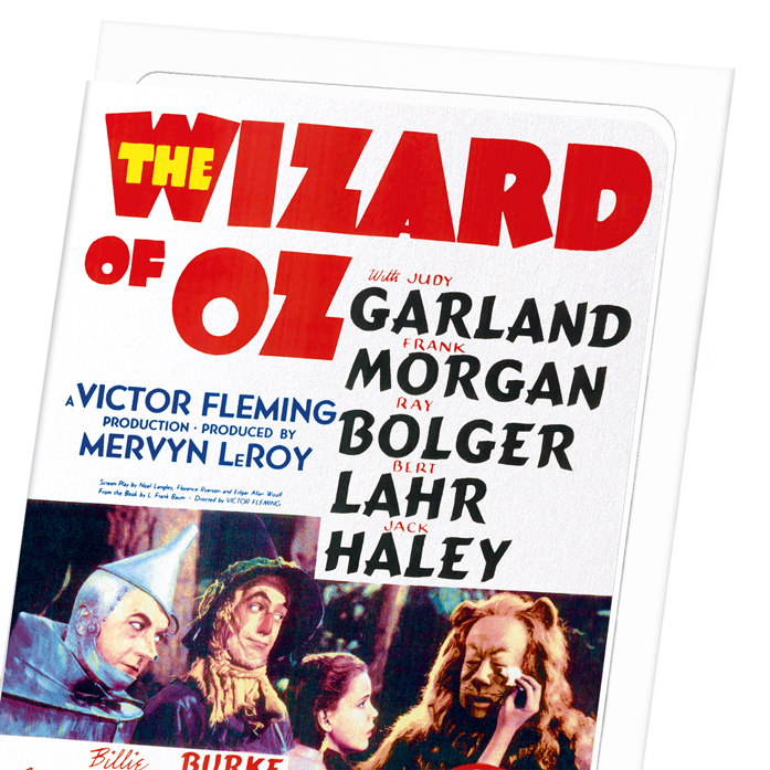 THE WONDERFUL WIZARD OF OZ (1939): Poster Greeting Card