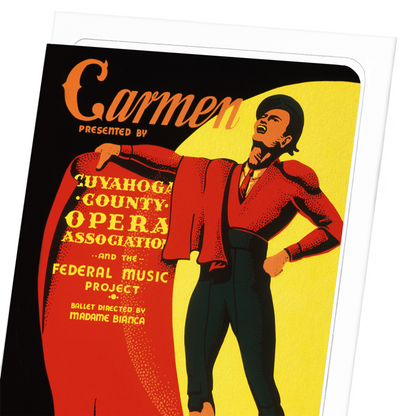 CARMEN POSTER (1939): Poster Greeting Card