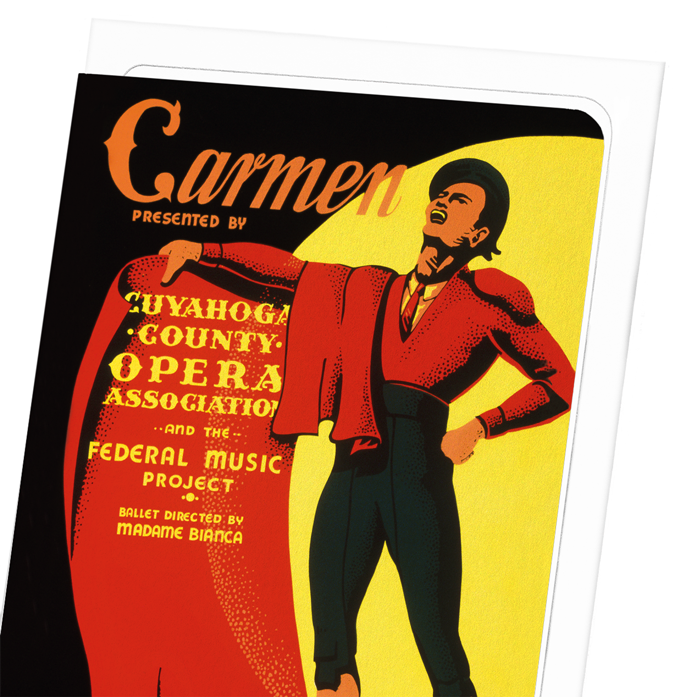 CARMEN POSTER (1939): Poster Greeting Card