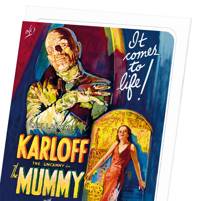 THE MUMMY (1932): Poster Greeting Card