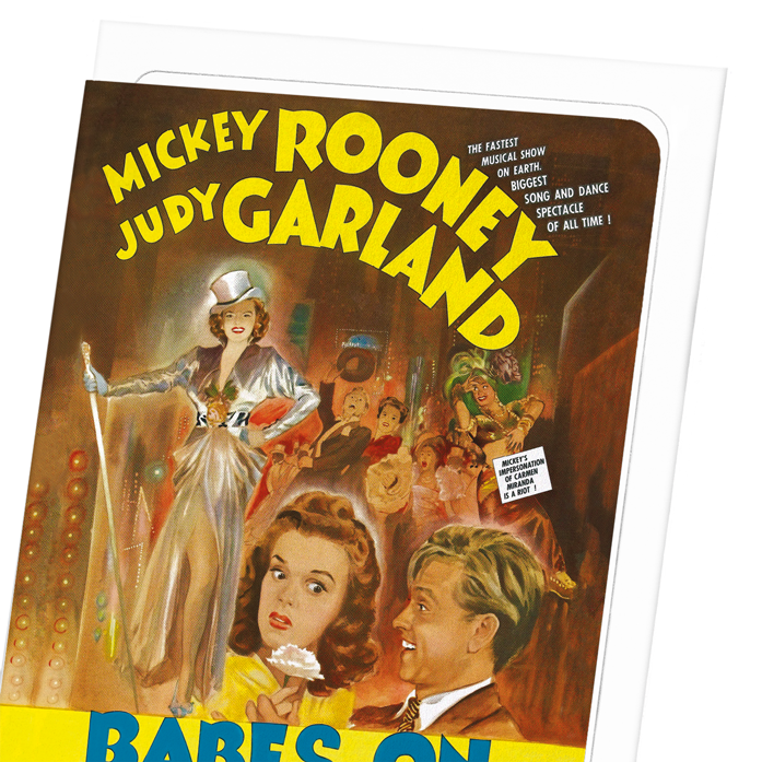 BABES ON BROADWAY (1941): Poster Greeting Card