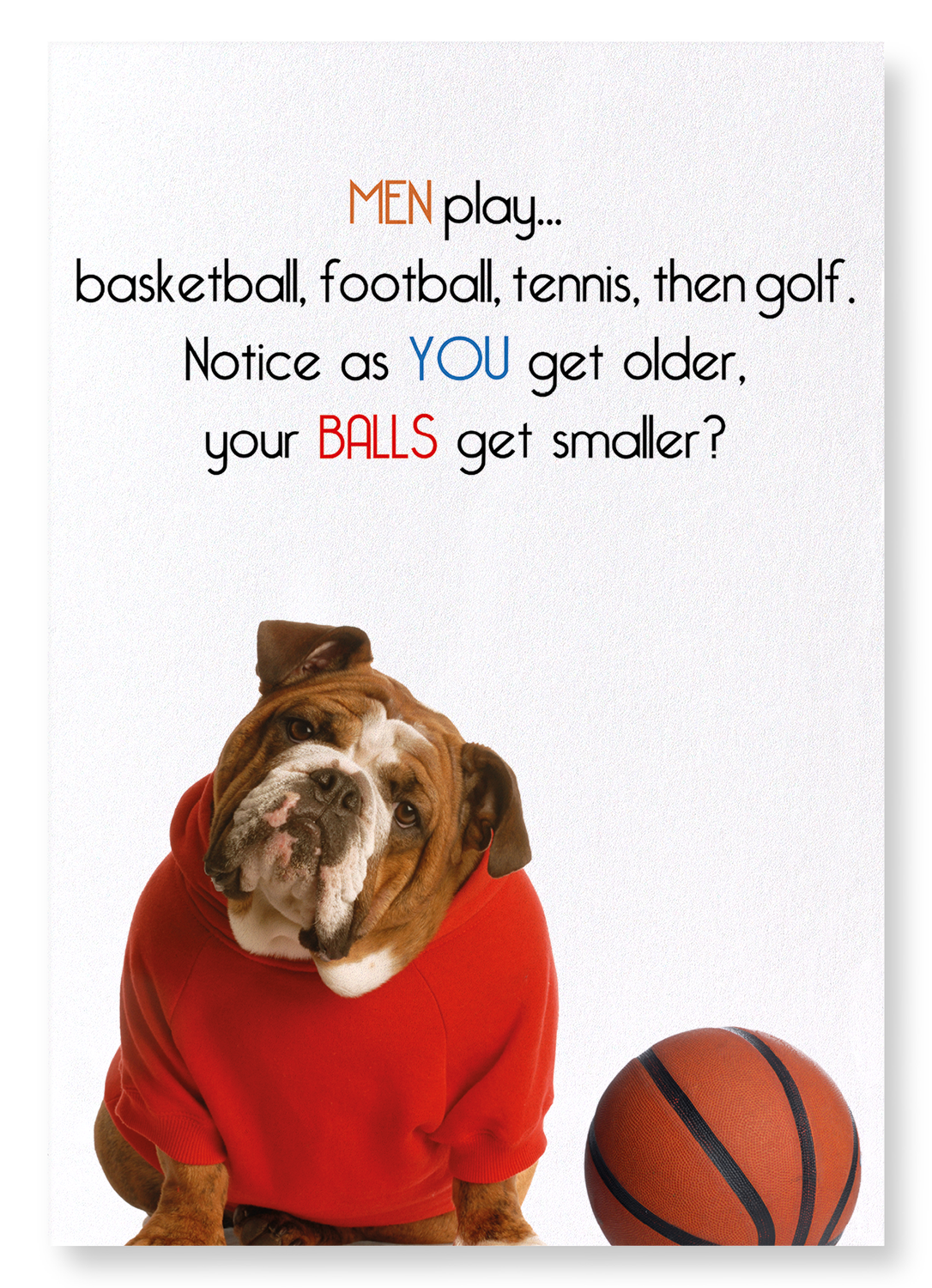 BALLS AND AGE: Funny Animal Art Print