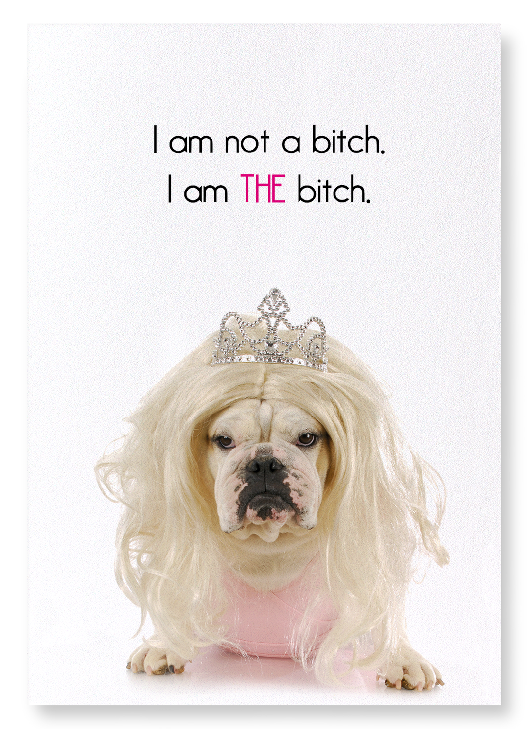 I AM THE BITCH: Funny Animal Art Print
