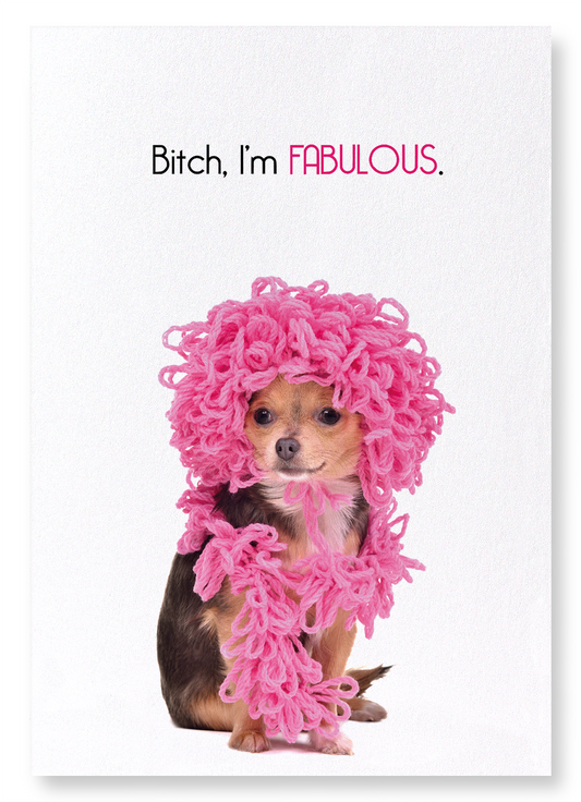 BITCH, I'M FABULOUS: Funny Animal Art Print