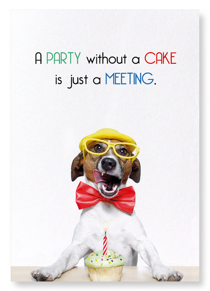 PARTY AND CAKE: Funny Animal Art Print