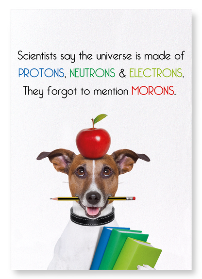 UNIVERSE AND MORONS: Funny Animal Art Print