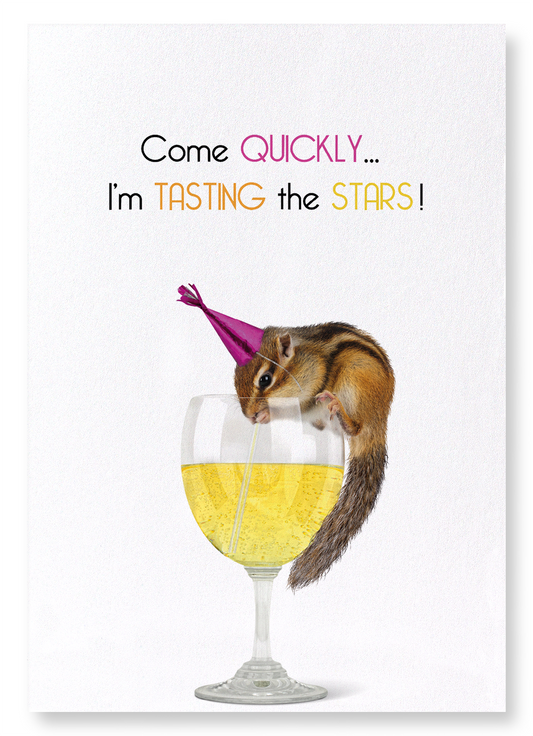 TASTING THE STARS: Funny Animal Art Print