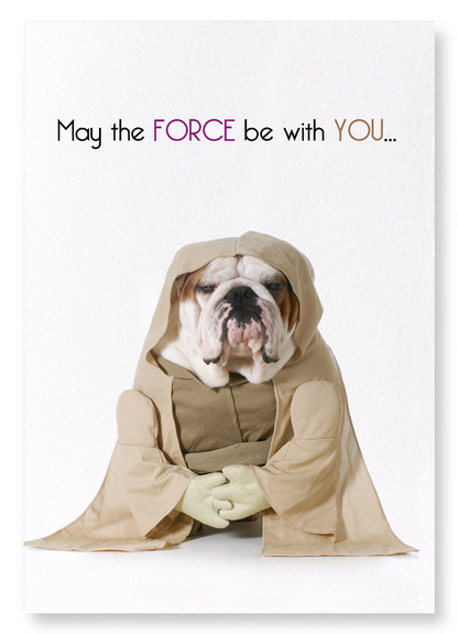 MAY THE FORCE BE WITH YOU: Funny Animal Art Print