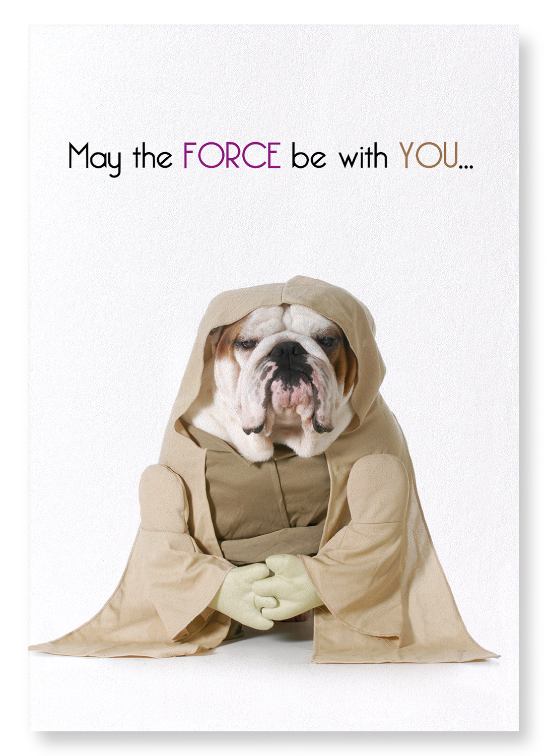 MAY THE FORCE BE WITH YOU: Funny Animal Art print