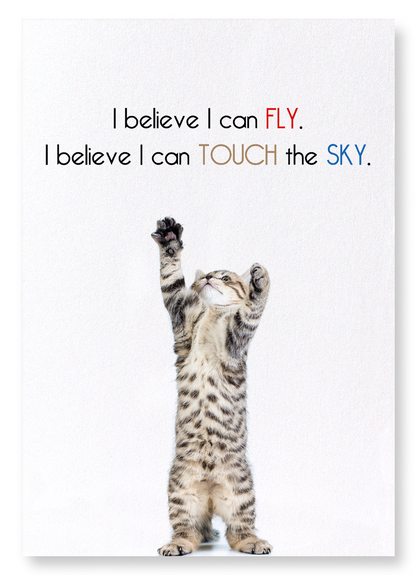 I BELIEVE I CAN FLY: Funny Animal Art Print