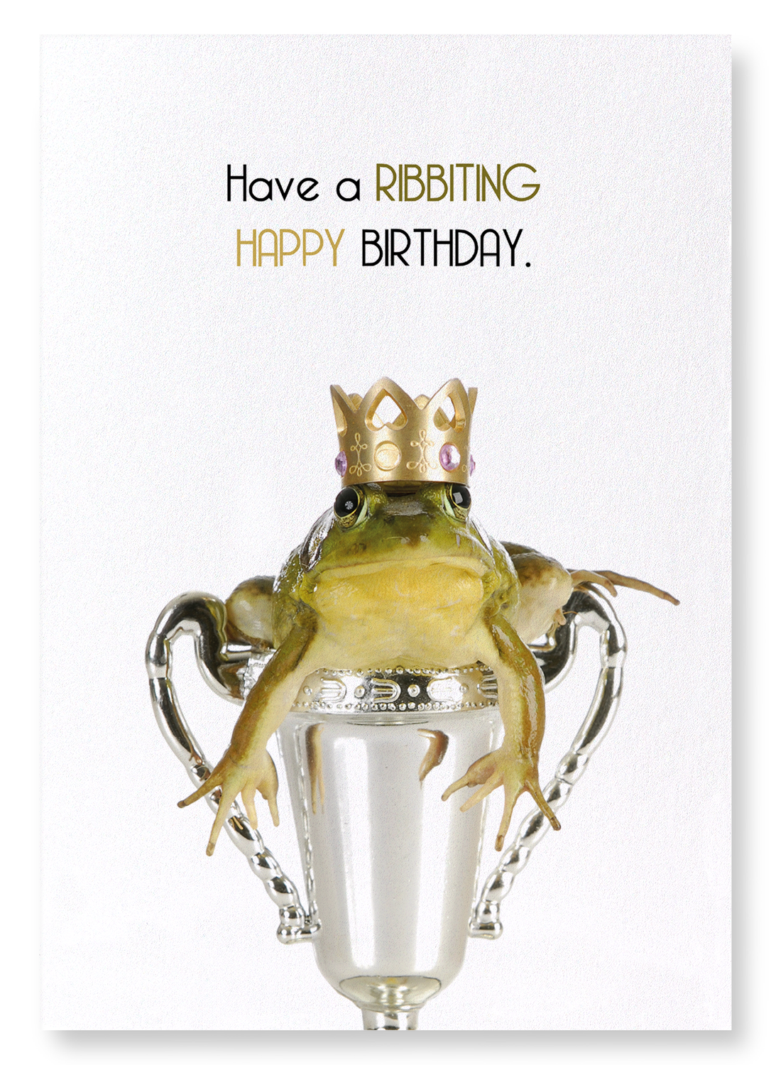 A RIBBITING BIRTHDAY: Funny Animal Art Print