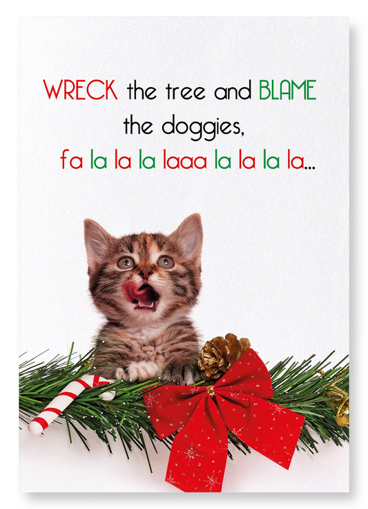 BLAME THE DOGGIES: Funny Animal Art Print