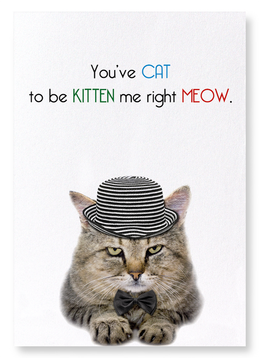 CAT TO BE KITTEN ME: Funny Animal Art Print
