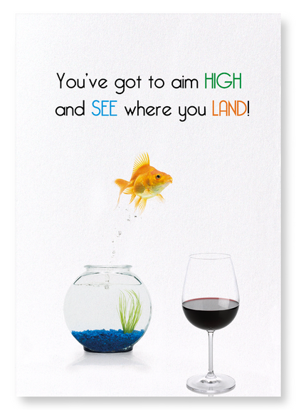 AIM HIGH: Funny Animal Art Print