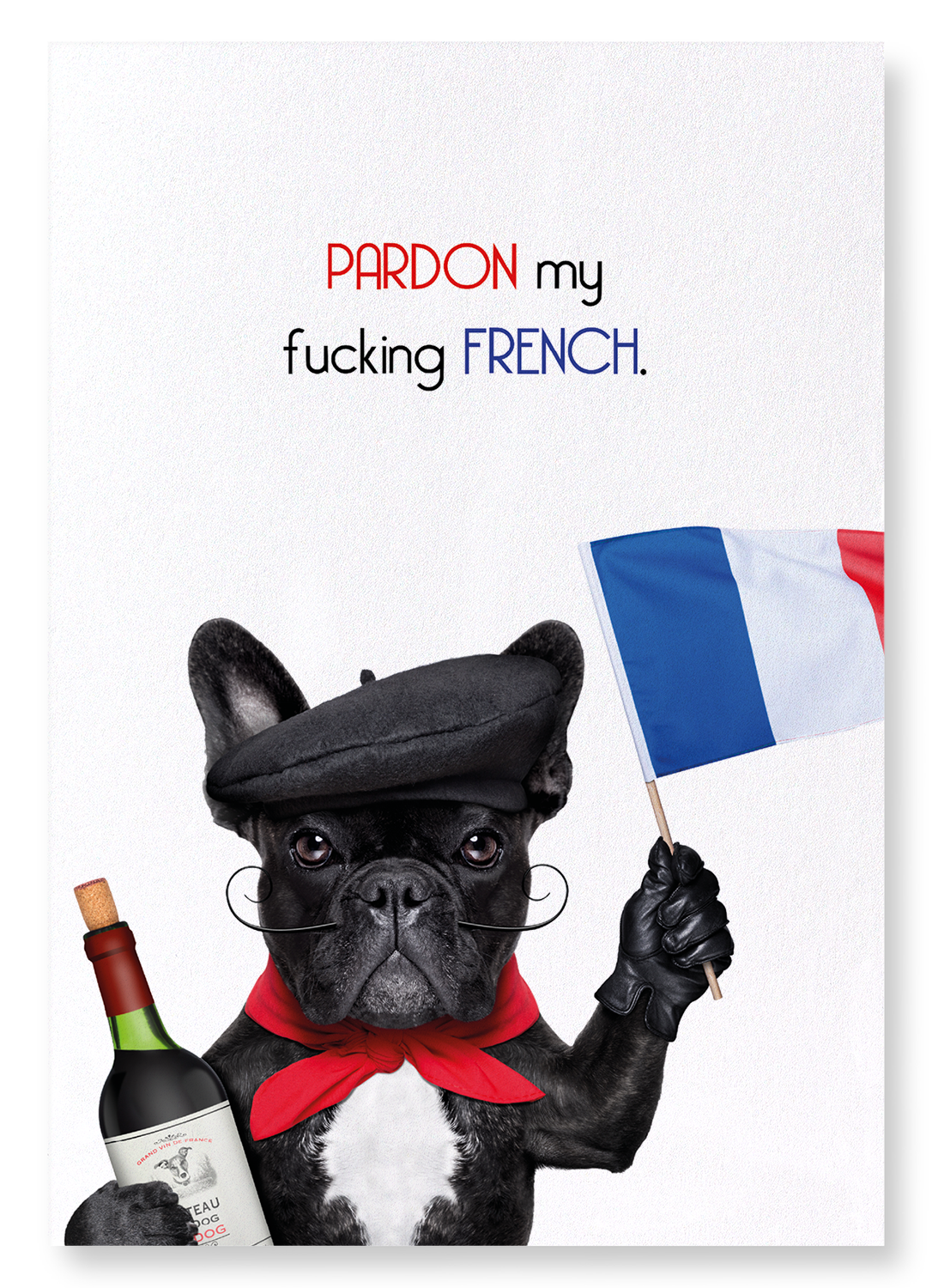 PARDON MY FRENCH: Funny Animal Art print