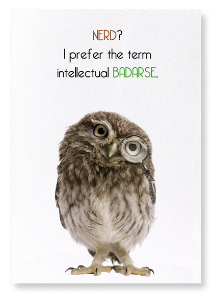 INTELLECTUAL BADARSE: Funny Animal Art Print