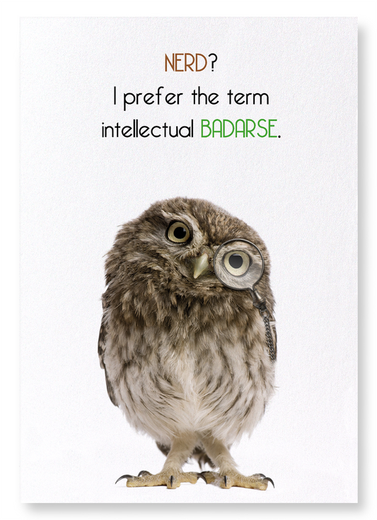INTELLECTUAL BADARSE: Funny Animal Art Print