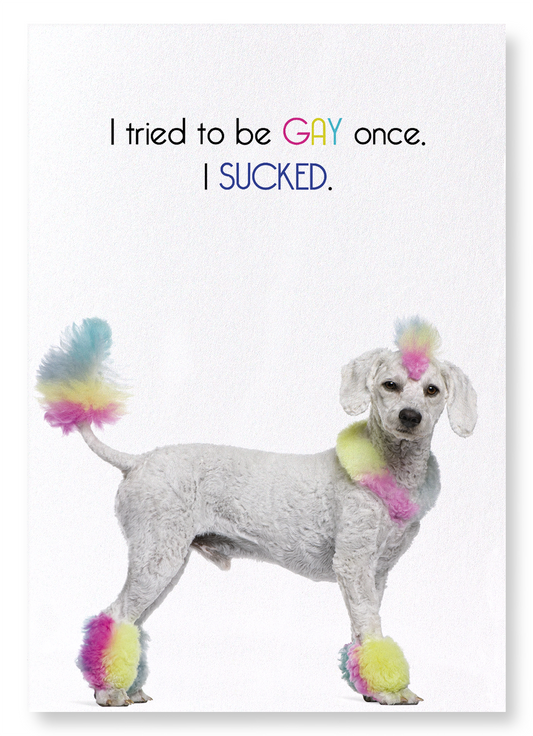 I SUCKED: Funny Animal Art Print